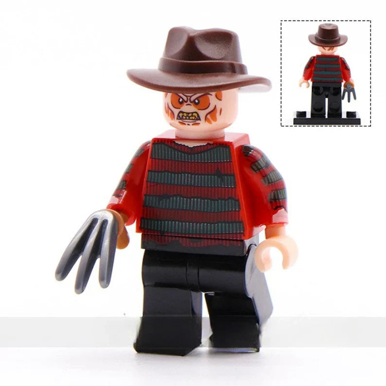 Freddy Krueger Nightmare on Elm Street Lego Minifigures Custom Horror Toys