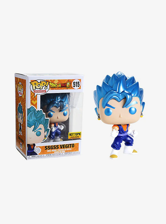Funko POP! Dragon Ball Super - SSGSS Vegito Vinyl Figure #515 Hot Topic Exclusive (NOT 100% MINT)