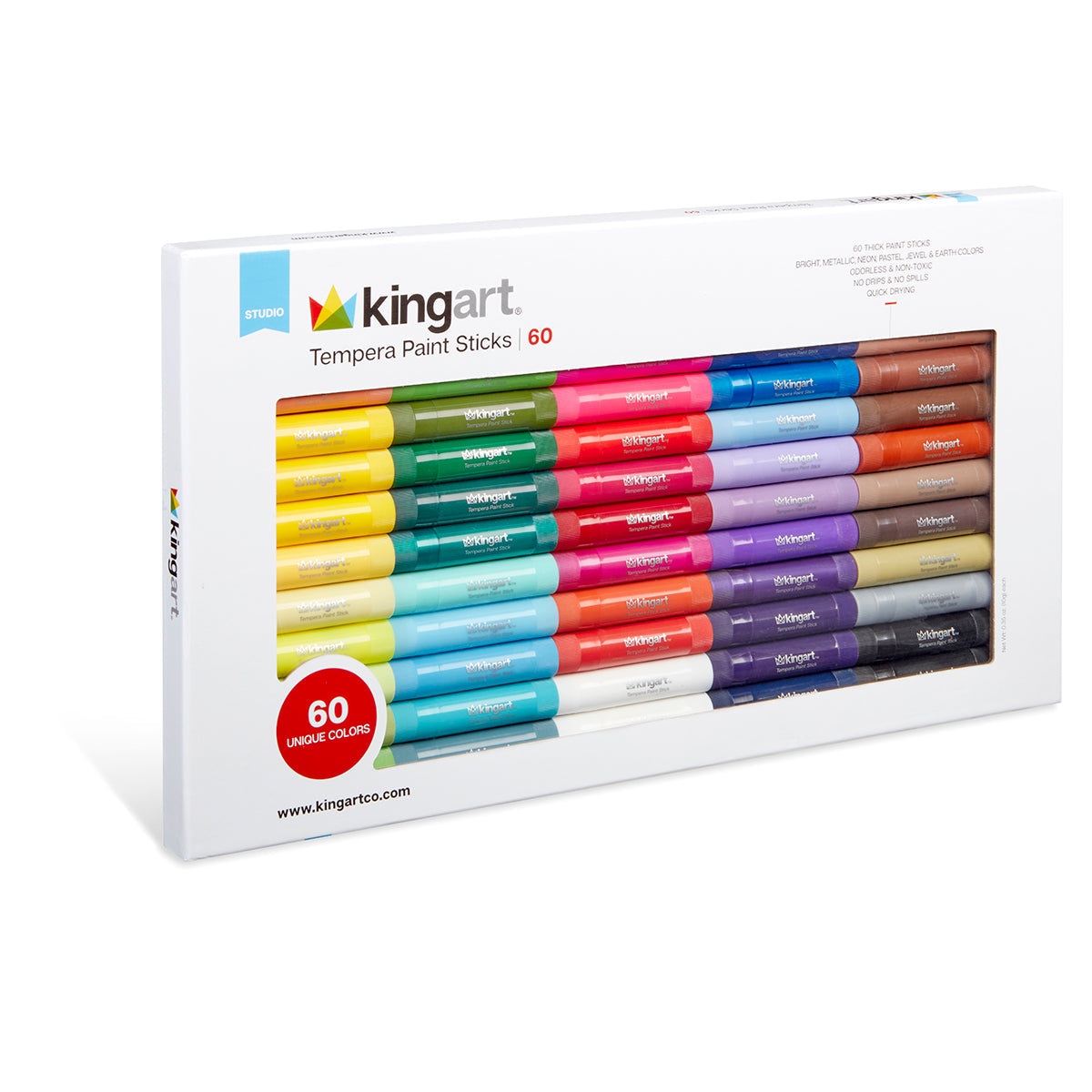 Tempera Paint Sticks, 60 Colors