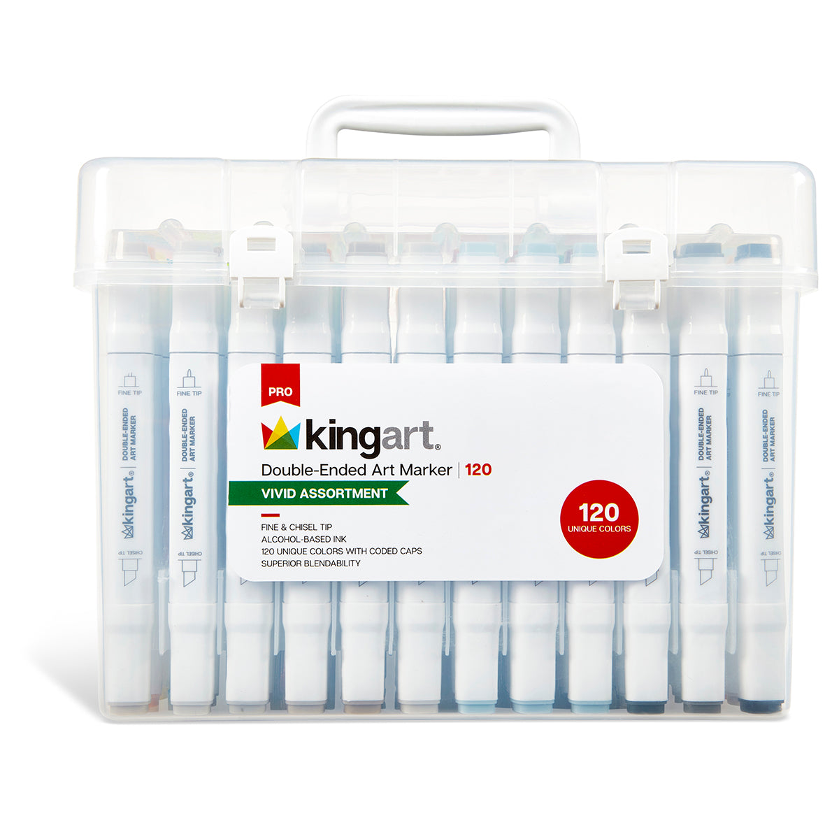 Double-Ended Alcohol Markers 120 Colors