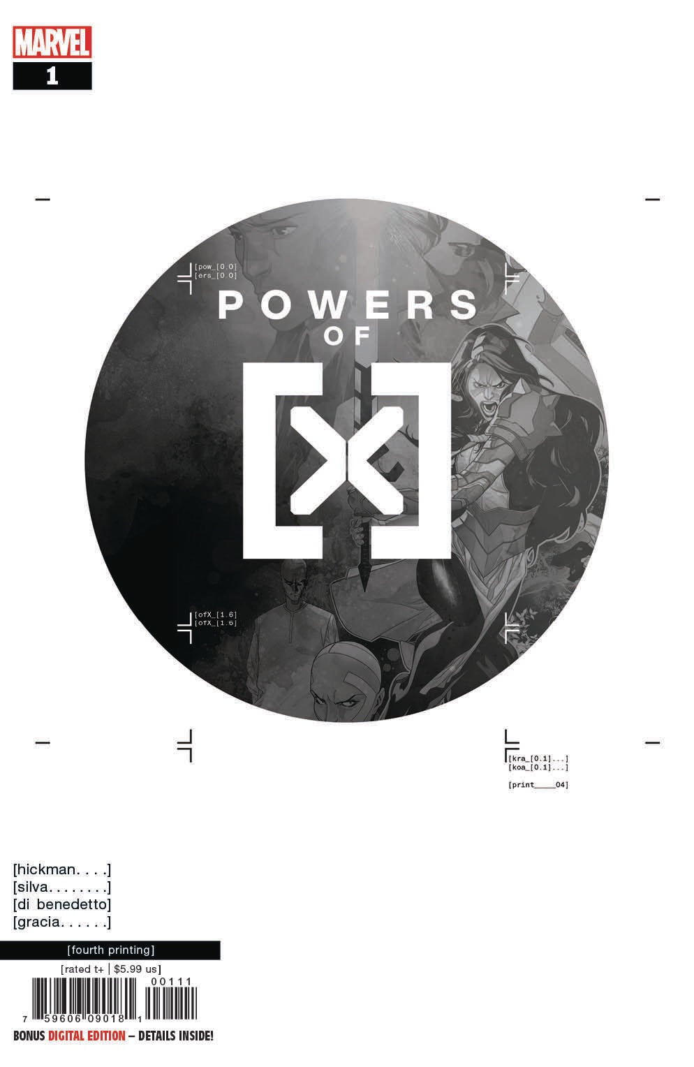POWERS OF X #1 (OF 6) 4th Print RB Silva Variant (10/02/2019) MARVEL