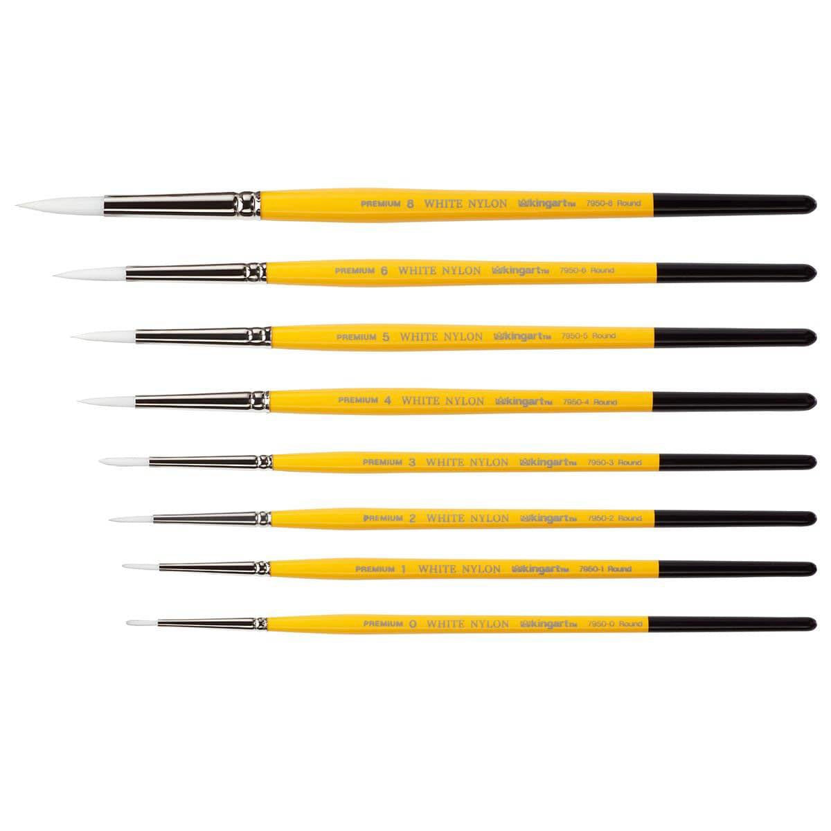 White Nylon 7950 Round Set, 8 pc