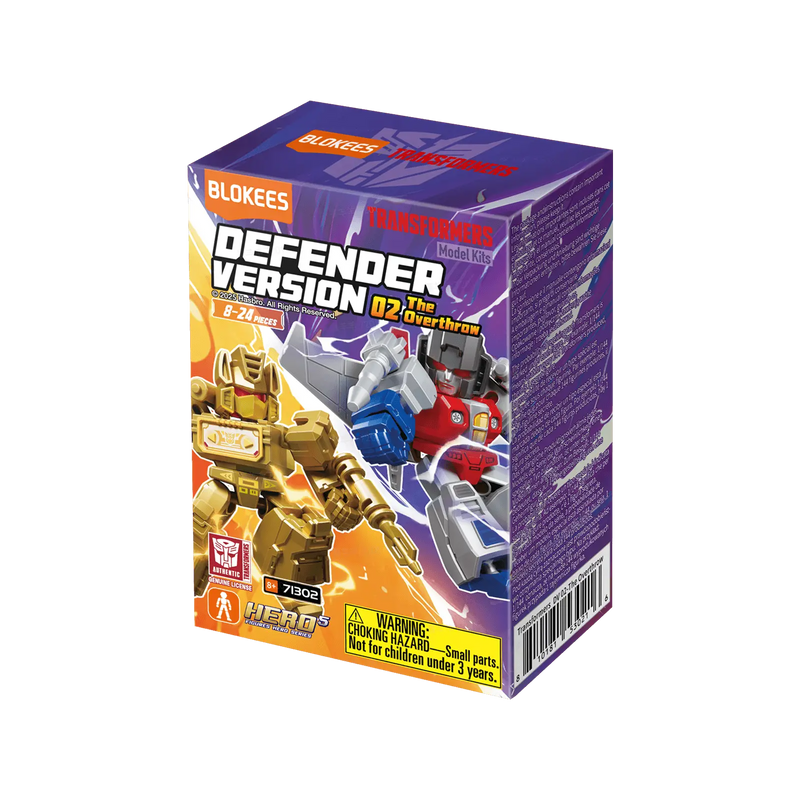 Blokees Transformers Defender Version 02 The Overthrow [Singled Blind Box]