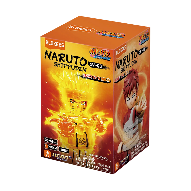 NARUTO SHIPPUDEN GV03 Heart of a Ninja | Blokees [Single Blind Box]