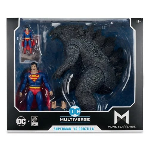 DC Multiverse Superman vs. Godzilla Megafig Justice League vs. Godzilla vs. Kong Action Figure 2-Pack