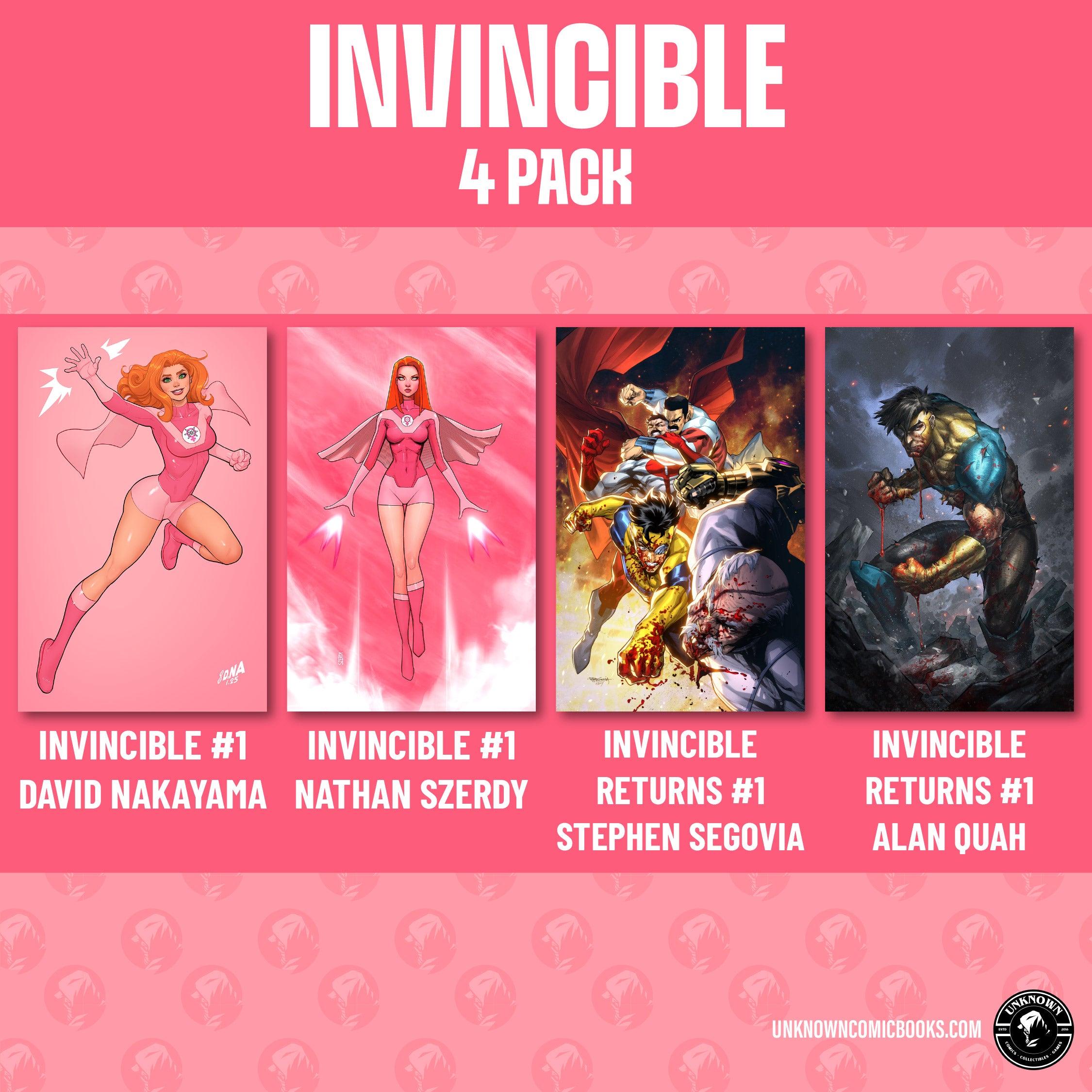 [4 PACK] INVINCIBLE BUNDLE (03/25/2026)