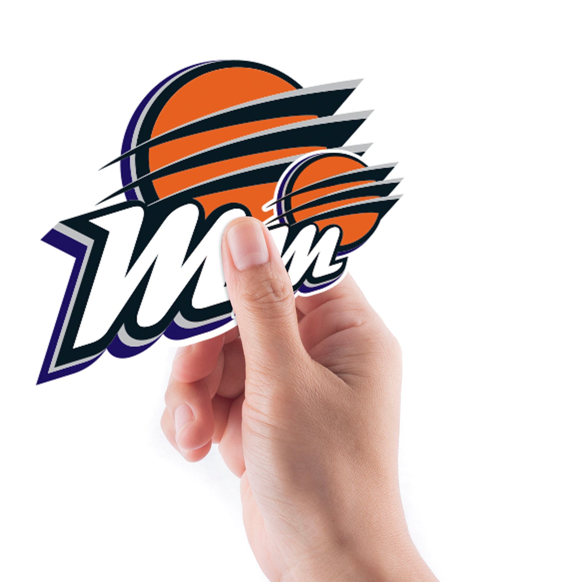 Phoenix Mercury - 5 Logo Minis (Mixed Sizes) - Official WNBA - Reusable Vinyl Decals