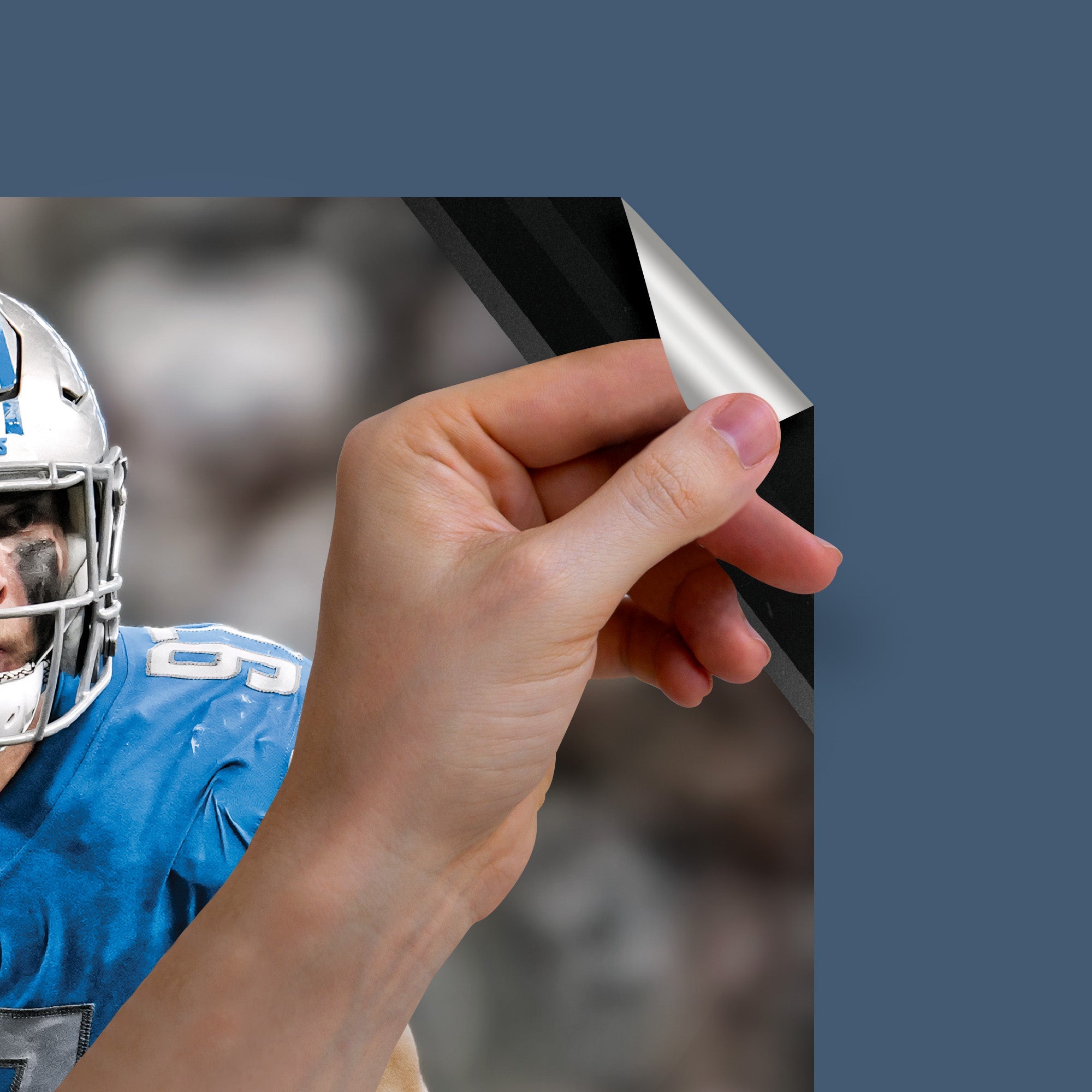 Aidan Hutchinson - RealBig Away Collection - Official NFL - Detroit Lions - Reusable Vinyl Wall Decals