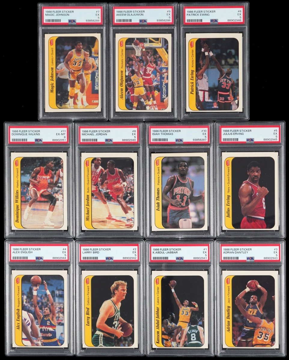 1986-87 to 1989-90 Fleer Basketball Multi-Set Break – 4 Graded Cards per Box!