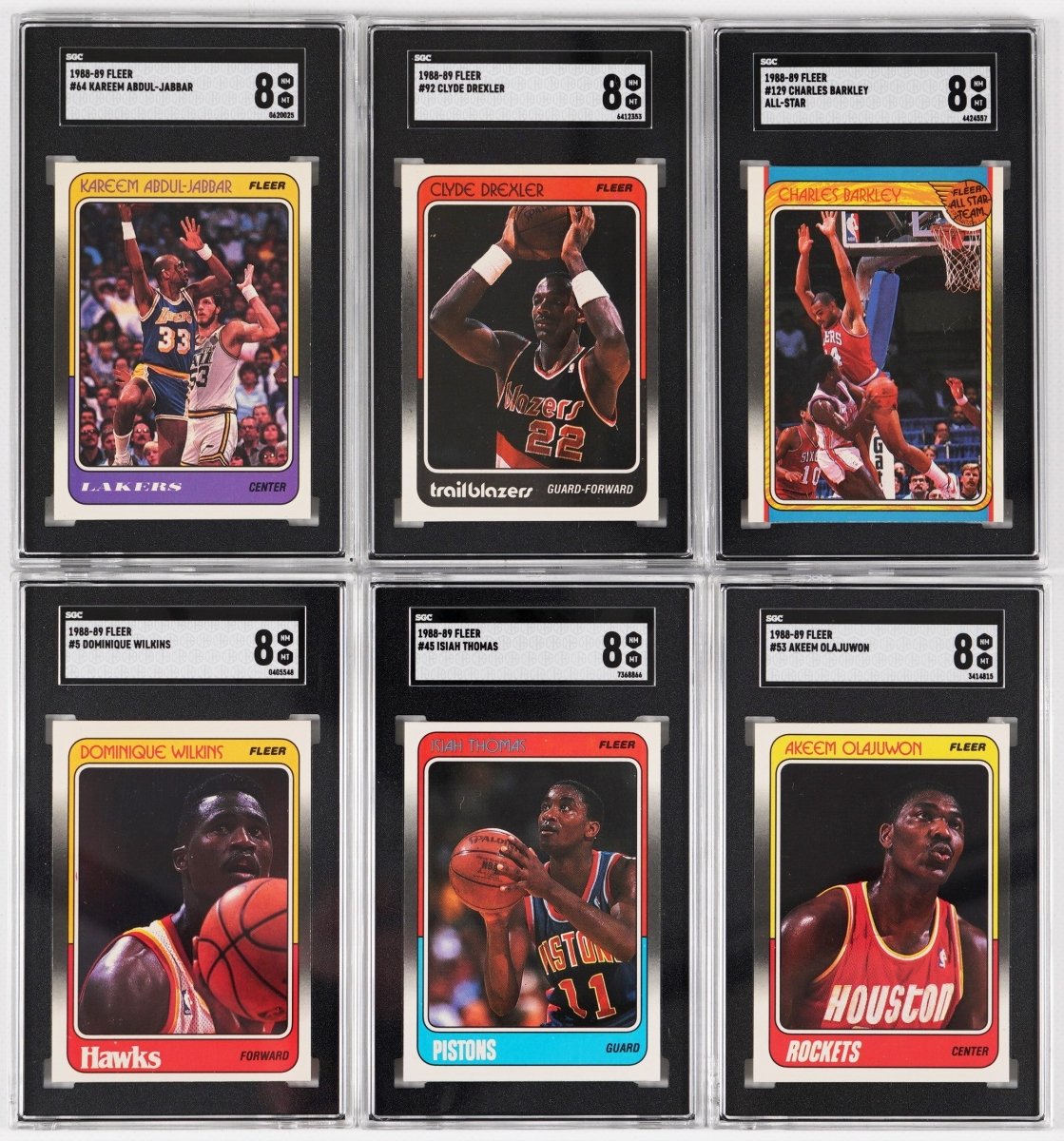 1986-87 to 1989-90 Fleer Basketball Multi-Set Break – 4 Graded Cards per Box!