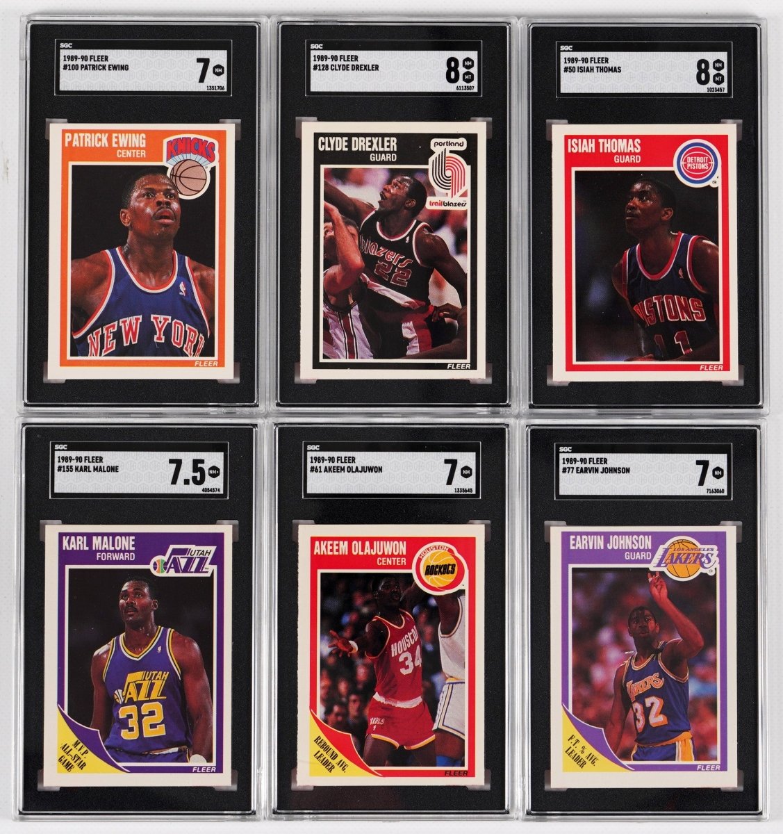 1986-87 to 1989-90 Fleer Basketball Multi-Set Break – 4 Graded Cards per Box!