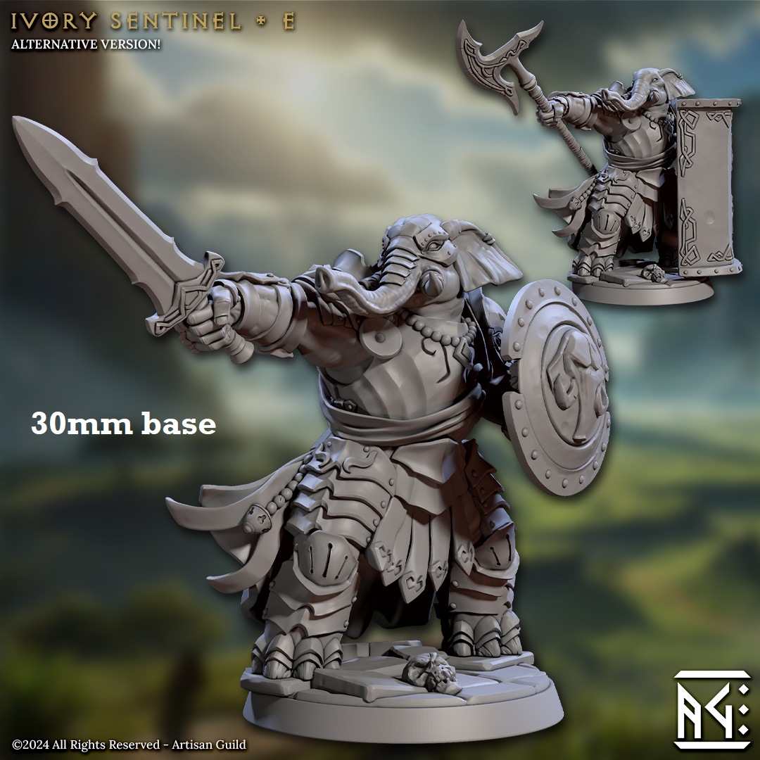 Ivory Sentinel - Sculpt E (Female Loxodon Warrior)