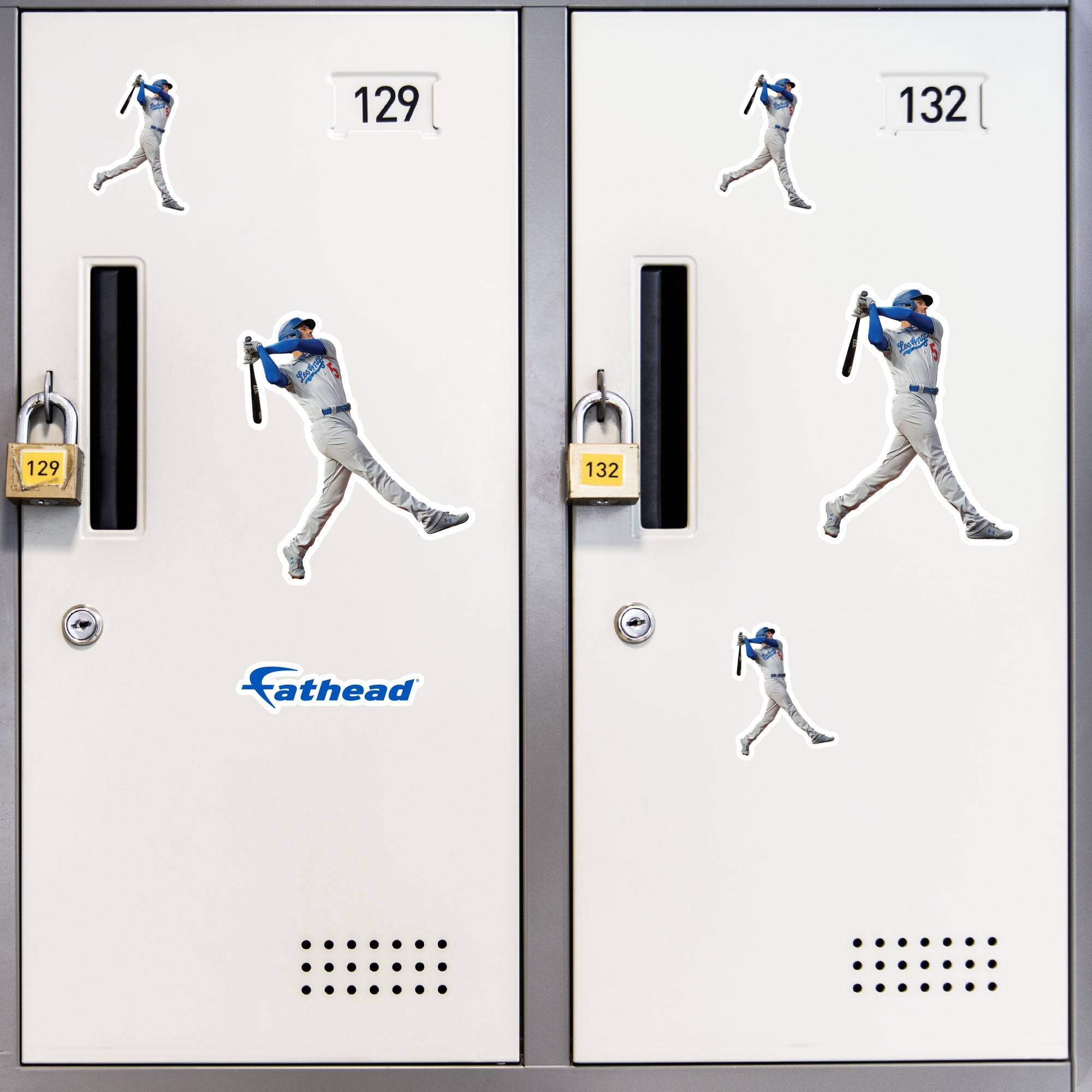 Freddie Freeman - 5 Player Minis (Mixed Sizes) - Official MLB - Los Angeles Dodgers - Reusable Vinyl Decals