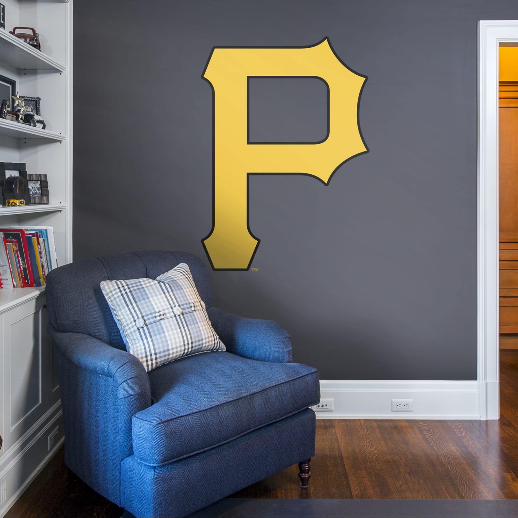 Pittsburgh Pirates - RealBig Logo Collection - Official MLB - Reusable Vinyl Wall Decals