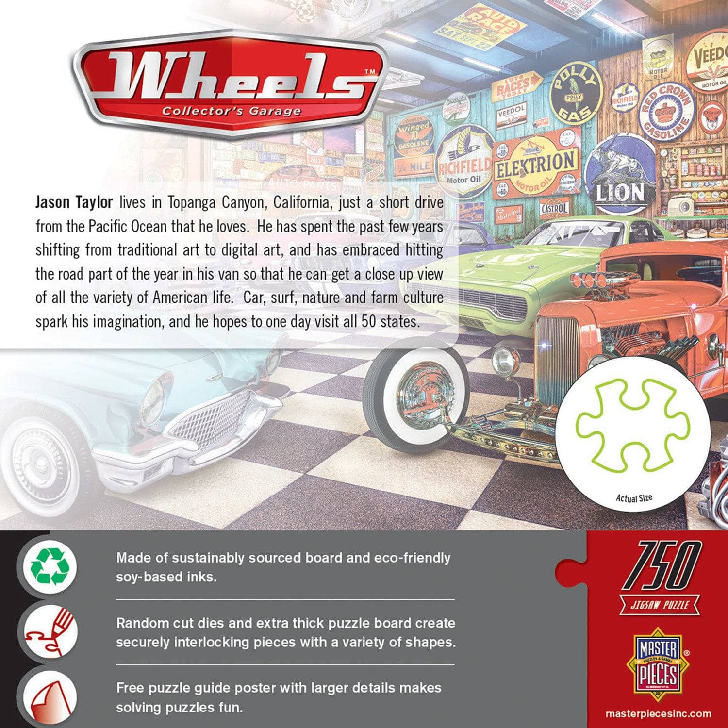 Wheels - Collector's Garage 750 Piece Jigsaw Puzzle