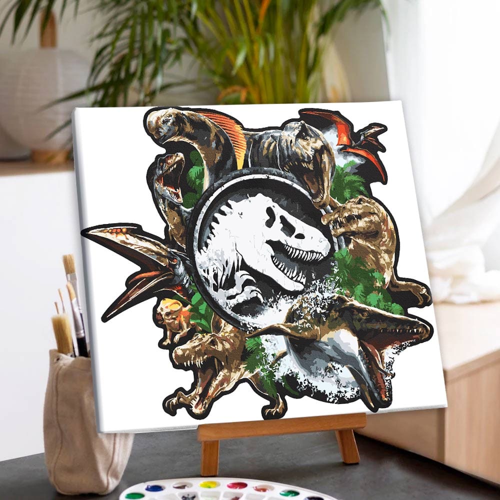Jurassic Icons - Paint By Numbers Kit