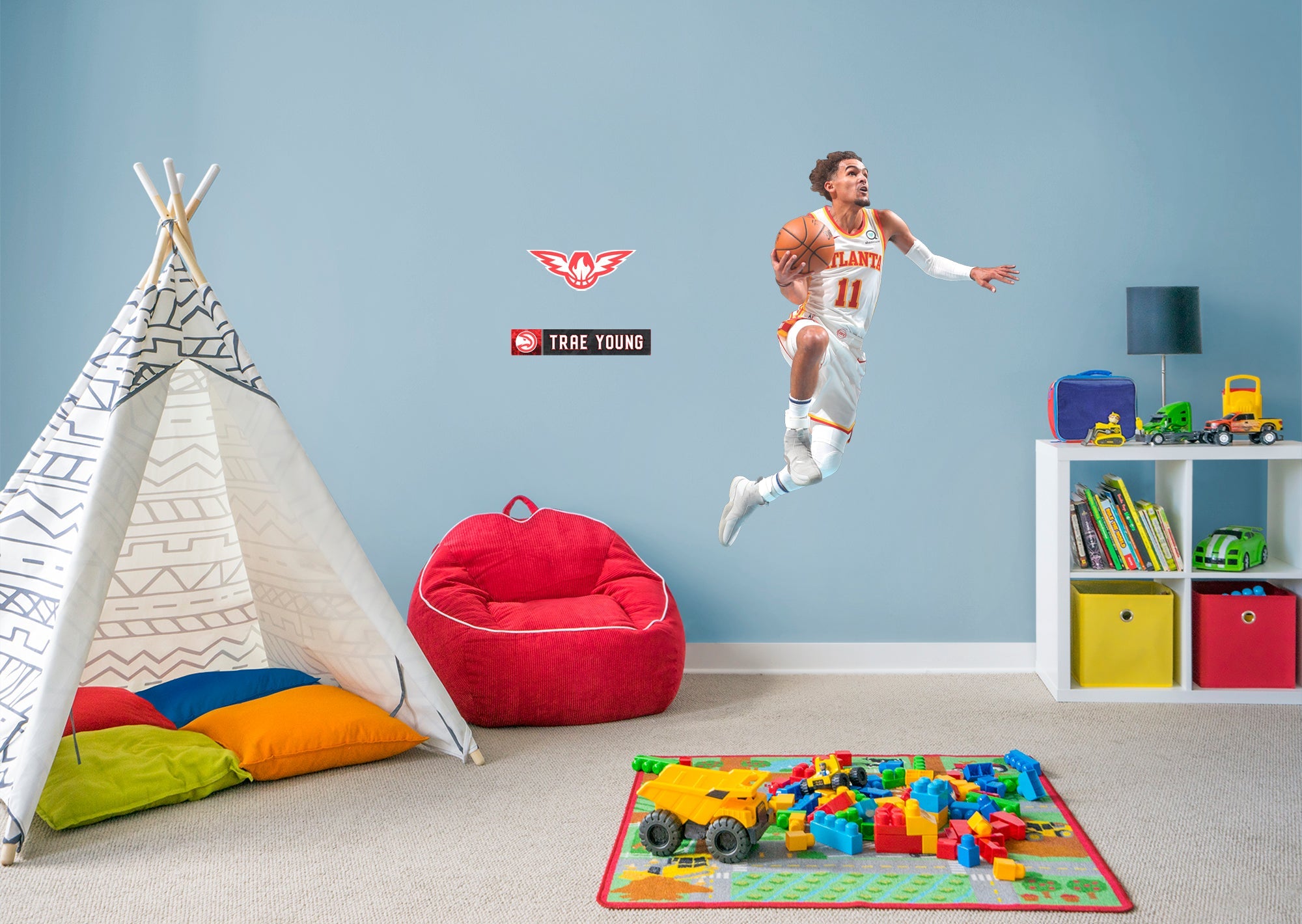 Trae Young - RealBig Collection - Official NBA - Atlanta Hawks - Reusable Vinyl Wall Decals #1