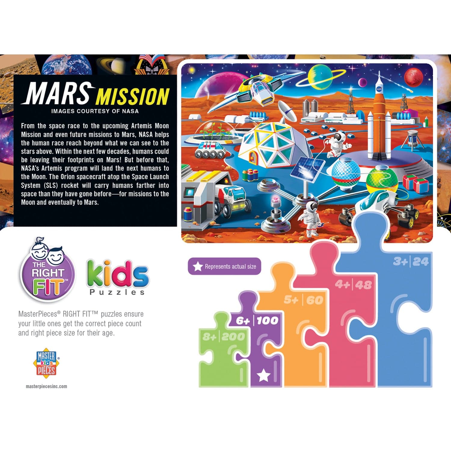 NASA Mars Mission 100 pc