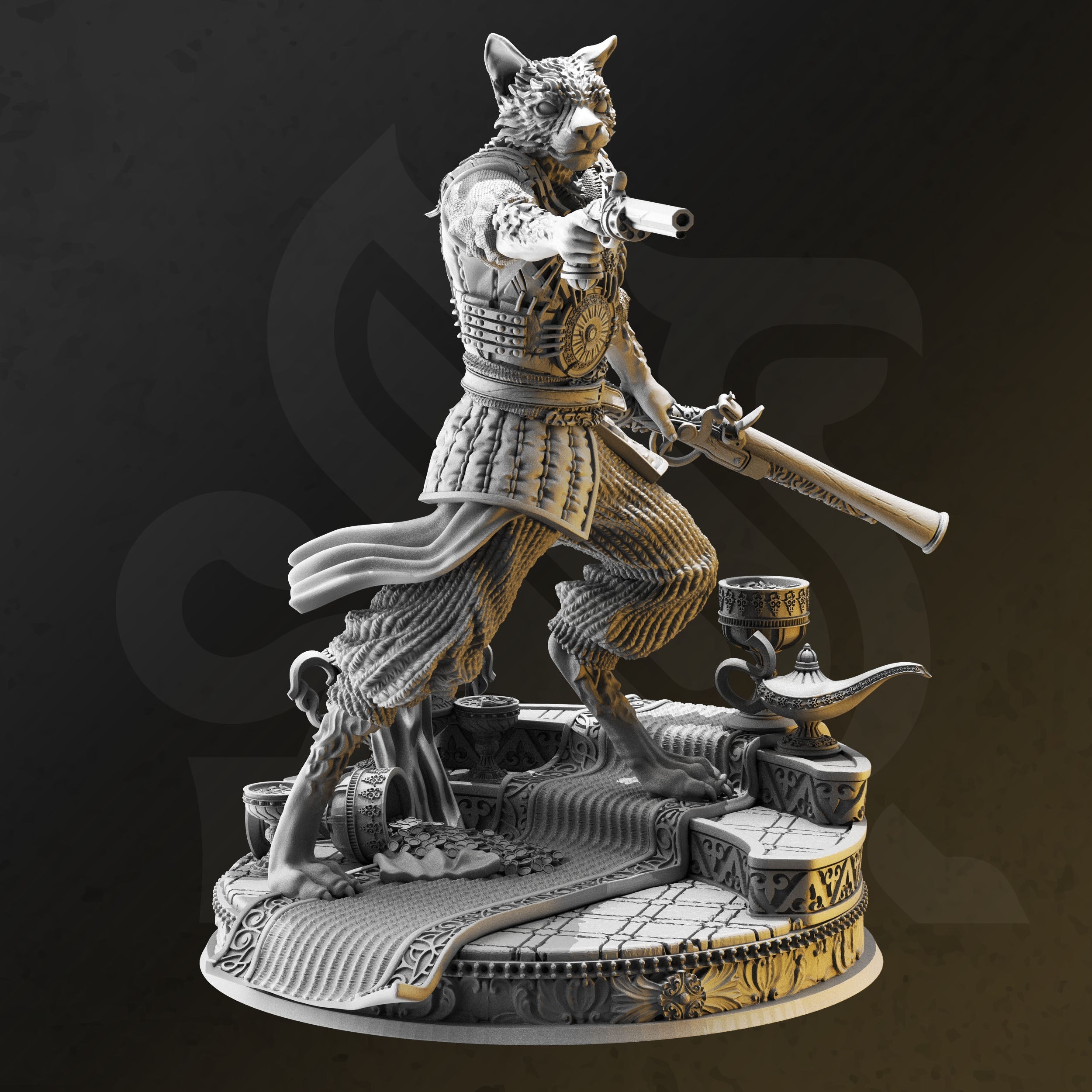 Kara'Ta, Sultan's Bodyguard (Male Tabaxi Gunslinger)