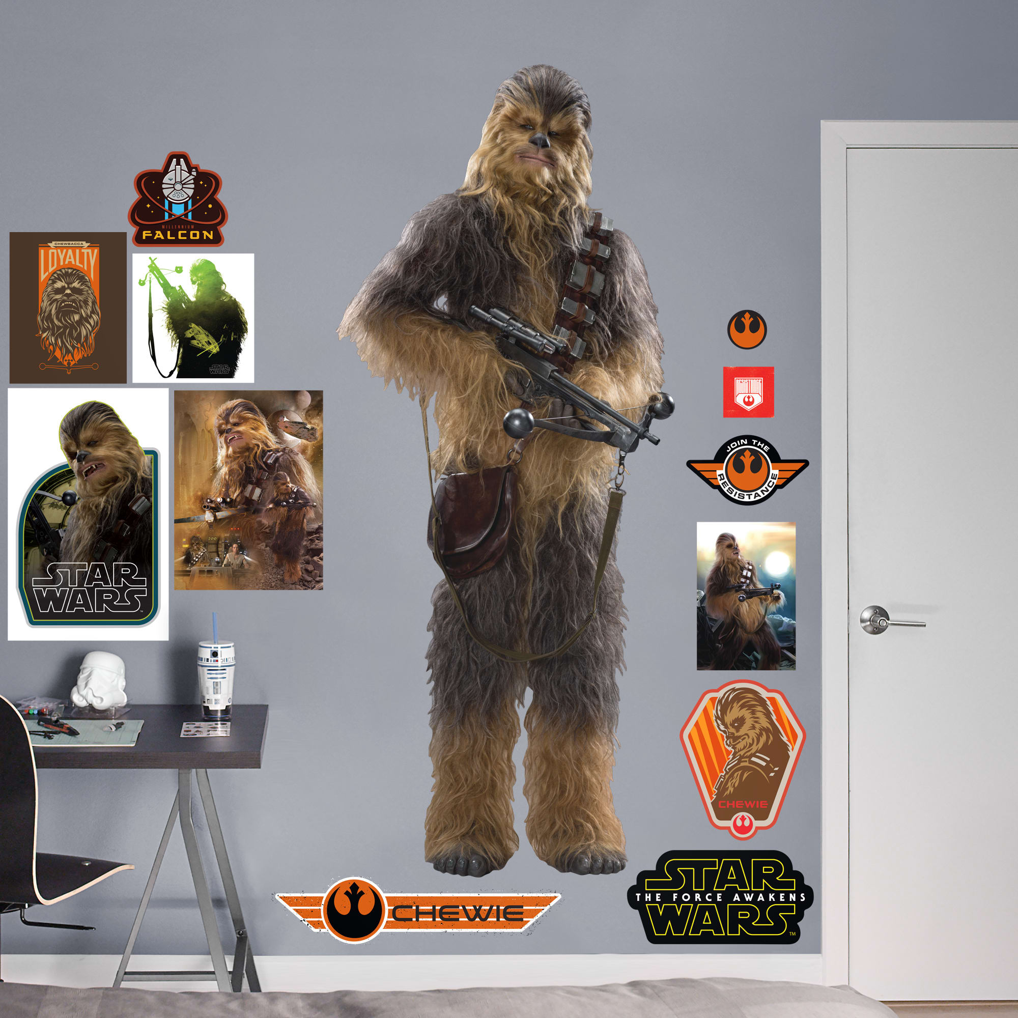 Chewbacca - Star Wars: The Force Awakens - Officially Licensed Removable Wall Decal