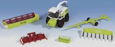 Kibri 12264 HO Scale Farm Machinery - CLAAS -- Jaguar Forage Harvester w/Corn, Hay & Small Grain Heads