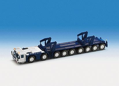 Kibri 13533 HO Scale European Construction Vehicles - Gottwald -- Baldwins Telescopic Crane Transport
