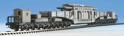Kibri 16500 HO Scale 20 Axle Schnabel Car w/Transformer Load - Kit -- Kubler (green, black, German Lettering)
