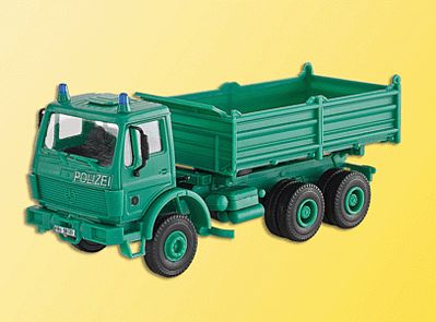 Kibri 18247 HO Scale European Truck -- Mercedes Benz 3-Axle Dump Truck (Polizei)