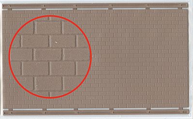 Kibri 34145 HO Scale Plastic Sheet Stone -- Smooth Cut Stone (beige)