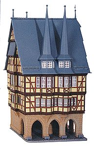 Kibri 36403 Z Scale Alsfeld City Hall -- 2-3/8 x 2-3/8 x 4-15/16"  6 x 6 x 12.5cm