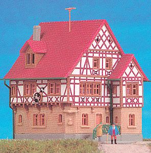 Kibri 36405 Z Scale Weincastell Hotel/Restaurant -- 2-9/16 x 2-3/8 x 2-9/16"  6.5 x 6 x 6.5cm