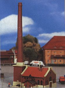 Kibri 36605 Z Scale Boiler House w/Smokestack -- 3-11/32 x 1-31/32 x 5-29/32"  8.5 x 5 x 15cm