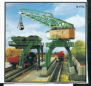 Kibri 36738 Z Scale Coaling Tower & Traveling Crane -- 9-3/4 x 3-3/4"  25 x 12cm