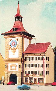 Kibri 36805 Z Scale Murten City Gate w/Pharmacy -- 3-3/16 x 2-3/8 x 6-1/8"  8 x 6 x 15.5cm