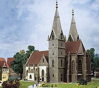 Kibri 36818 Z Scale Goppingen Church -- 9 x 5-1/2"  23 x 14cm