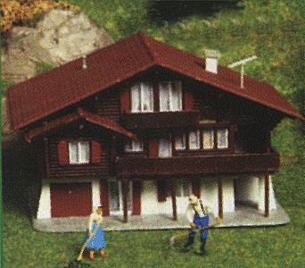 Kibri 37033 N Scale Chalet Beckenried -- 3-7/8 x 2-9/16 x 2"  10 x 6.5 x 5cm