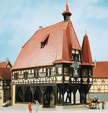 Kibri 37104 N Scale City Hall "Michelstadt" -- 12 x 8 x 16cm