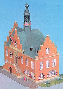 Kibri 37150 N Scale Town Hall "Purmerend" -- 6-3/32 x 5-1/2 x 7-3/4"  15.5 x 14 x 18.5cm
