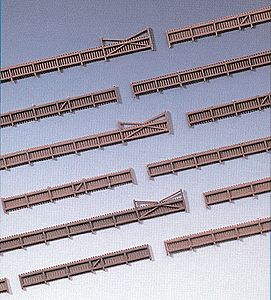 Kibri 37225 N Scale Wood Fencing w/Gates -- 92"  230cm