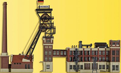 Kibri 37228 N Scale Coal Wash House -- 32 x 8 x 22cm