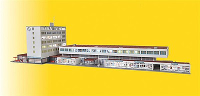 Kibri 37517 N Scale Kehl, Germany, Station w/Floor-Mount LED Lights -- Kit - 25-9/16 x 5-5/16 x 5-5/16"  65 x 13.5 x 13.5cm