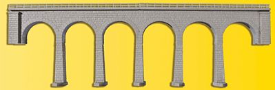 Kibri 37663 N Scale River Valley Single Track Viaduct w/Ice Breaker Piers -- 14 x 1-1/2"  34.8 x 3.8cm