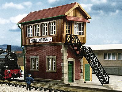 Kibri 37805 N Scale Signal Tower in Stuttgart-Feuerbach - Kit -- 3-1/2 x 2 x 2-3/4" 9 x 5 x 7cm