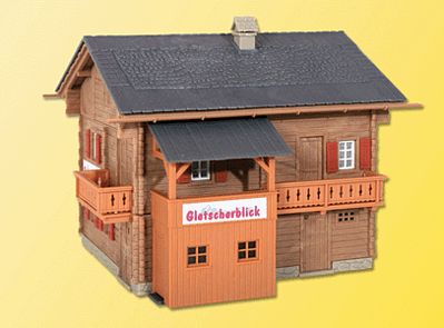 Kibri 38019 HO Scale Gletscherblick House -- 3-13/16 x 4 x 3-13/32"  9.5 x 10 x 8.5cm