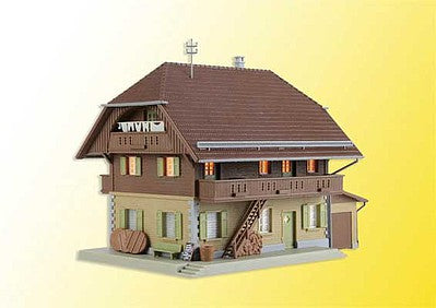 Kibri 38024 HO Scale Cheese Dairy with LED Light -- Kit - 7-1/4 x 4-3/4 x 5-1/2"  18.5 x 12 x 14cm