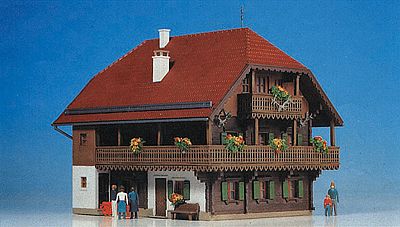 Kibri 38072 HO Scale Forester's Lodge -- 6 x 4-1/2"  15 x 11.5cm