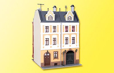 Kibri 38389 HO Scale Town House w/Factory Annex -- 13 x 17.5 x 18.5cm