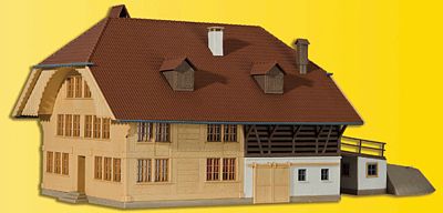 Kibri 38804 HO Scale 30 Years Kibri - Wood Yard Building without Shed -- 13-5/8 x 7-3/16 x 5-3/8"  34 x 18 x 13.5cm
