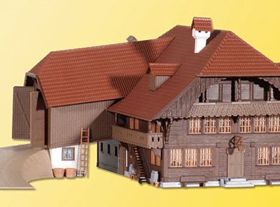 Kibri 38808 HO Scale Farm in Emmental -- 7-5/16 x 11-5/8 x 5-5/16"  18.5 x 29 x 13.5cm