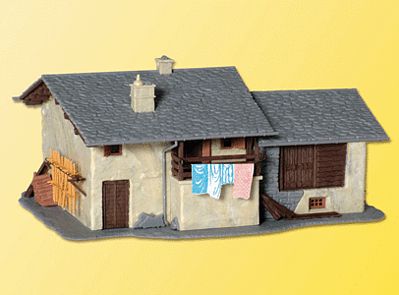Kibri 38809 HO Scale Mountain House in Palu -- 6-11/16 x 4-3/4 x 3"  17 x 12 x 7.5cm
